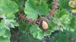 Macrame by Afeng： 2021-33｜Macrame Tutorial｜Macrame Necklace｜Autumn evening｜编绳｜DIY｜