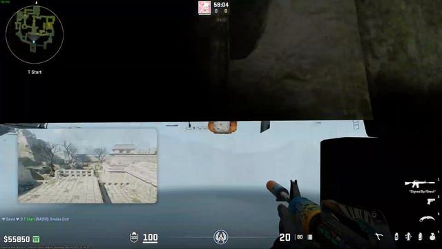 Ancient Mid Smoke From T Spawn CS2