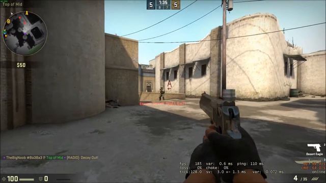 [CSGO] 3 DEAGLE Kills By A Noob смотреть онлайн
