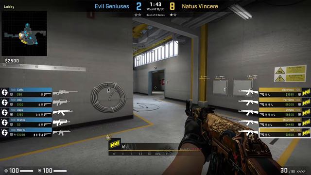 CSGO POV NAVI BIT (25/11) VS EG NUKE ESL Pro League Season 14 30.08.21! смотреть онлайн