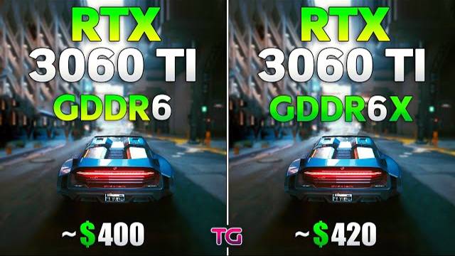 RTX 3060 Ti GDDR6 Vs GDDR6X - Test In 8 Games