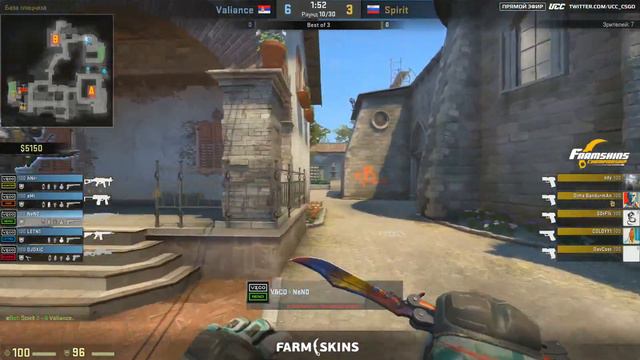 FarmSkins Championship 2 || Valiance vs Spirit bo3 || by @Zais & @Deq смотреть онлайн