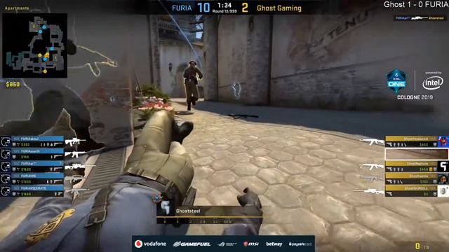 [FULLMATCH] CS:GO - GHOST GAMING VS FURIA Map1 (Inferno) ESL One Cologne- NA Closed Qualifier DAY3 смотреть онлайн
