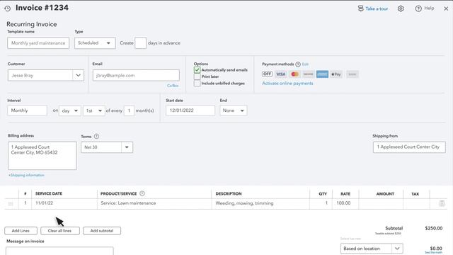How to set up recurring invoices and use autopay in QuickBooks Online смотреть онлайн