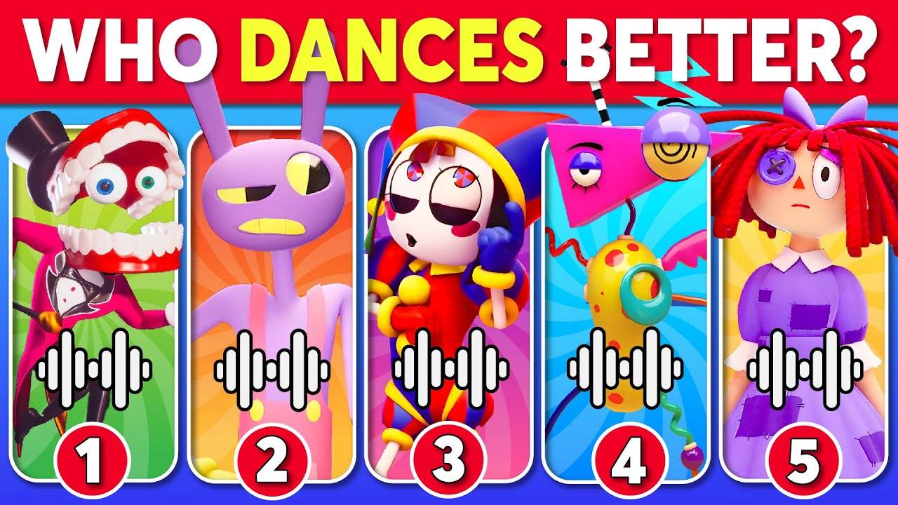 Who DANCES Better_ 💃🎶 The Amazing Digital Circus Edition 🎪 Pomni, Jax, Caine, Ragatha,...