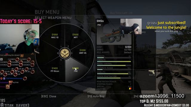 xQc Plays Counter-Strike: Global Offensive with Moxy | w/ Chat PART 2 смотреть онлайн