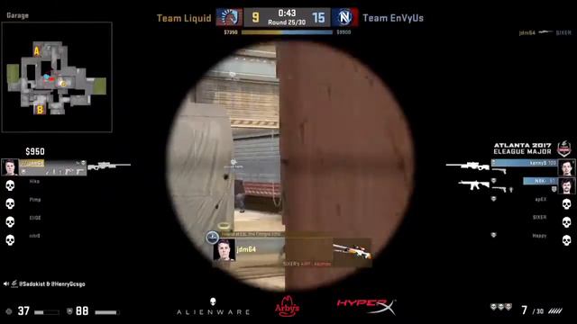 CS:GO - JDM vs Envyus 1v5 INSANE CLUTCH | Atlanta 2017 смотреть онлайн