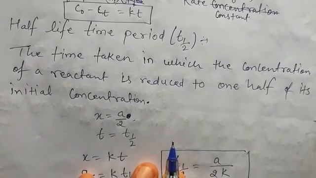 Chemical Kinetics part-4 Zero order reaction and half life time period смотреть онлайн
