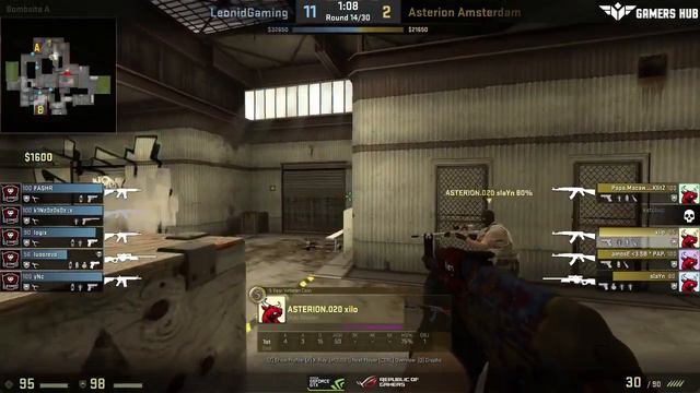 SugarLAN V11 | CSGO | Semi Finals UB | Asterion Amsterdam vs Leonid Gaming (2/2) смотреть онлайн