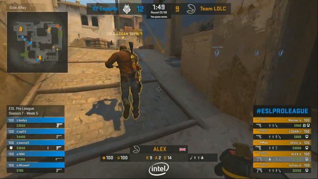 CS:GO - Team LDLC vs. G2 Esports [Mirage] Mapa 2 - Semana 5 - ESL Pro League Season 7 смотреть онлайн
