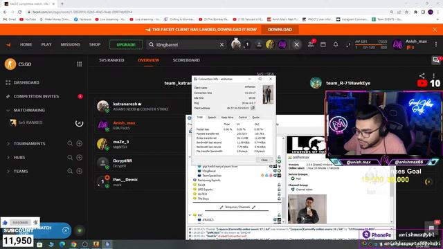 CSGO Live Stream India |Playing FACEIT Grind Is Real | Anish MaX смотреть онлайн