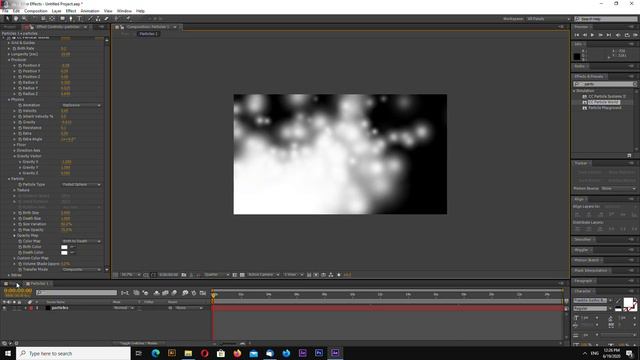 After Effects Tutorial - Bokeh Particles Background Loop