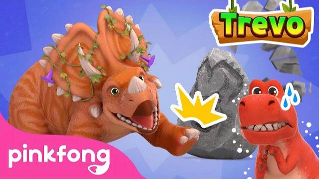 Meet The Plant Eater Dinosaur Triceratops, Trevo | My Pet Dinosaurs | Dinosaur Cartoon | Pinkfong