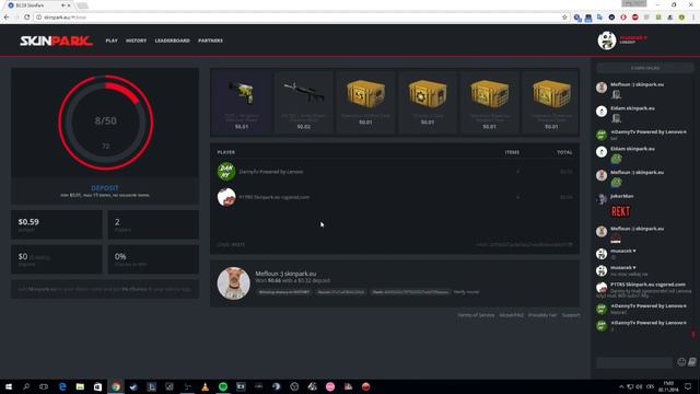 CSGO Gambling - Skinpark.eu l 18+ смотреть онлайн