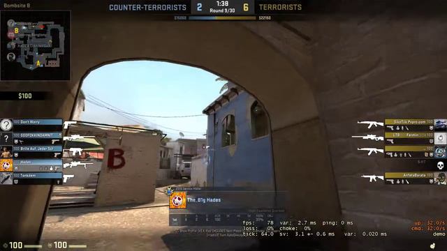 CS:GO Mirage - short to underpass wall bang смотреть онлайн