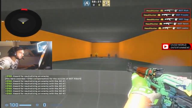 CSGO Scream Aim Training On A New Workshop Map смотреть онлайн