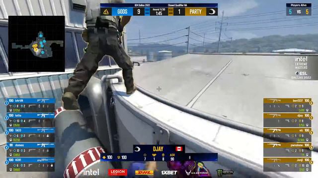 Party Astronauts vs. GODSENT - Map 1 [Nuke] - IEM Dallas 2022 NA - Closed Qualifier смотреть онлайн