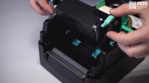 Установка ленты | Замена рулона этикеток в принтере Godex GE300