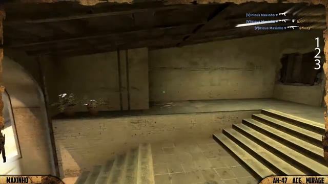 CS:GO - COOL ACE ON MIRAGE! AK-47 SPRAY DOWN! смотреть онлайн