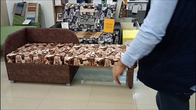 Кушетка Леон эконом. Раздвижная со спальным местом. Производство мебельной фабрики Диван-Диван. смотреть онлайн