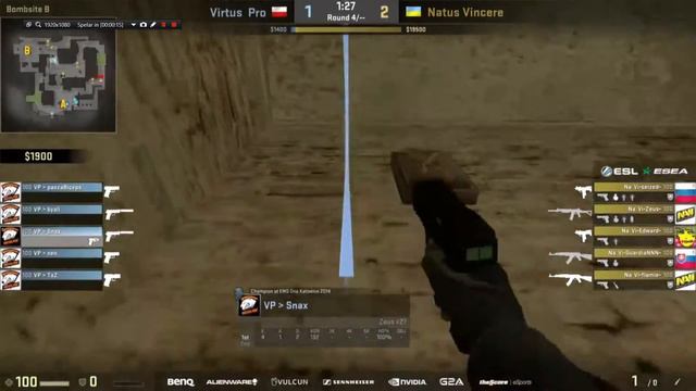 CS:GO Virtus Pro Snax Zeuses NaVi Zeus смотреть онлайн