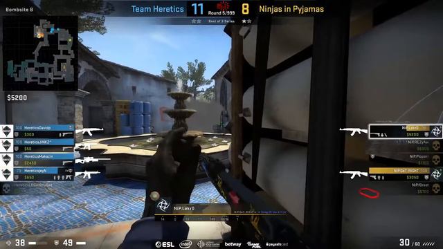 Heretics vs NiP Highlights at ESL Pro League Season 9 Europe Relegation Consolidation final смотреть онлайн