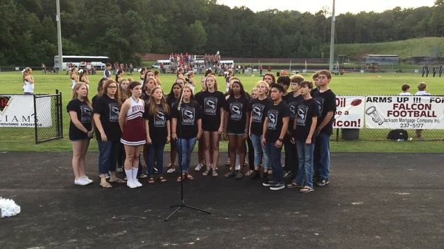 Donoho Choir sang The National Anthem at Friday football game / Aug.2015 смотреть онлайн