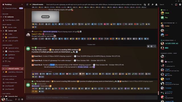 PANDABUY 250,000 DISCORD MEMBER GIVEAWAY (+ CS2 TOURNAMENT??) смотреть онлайн