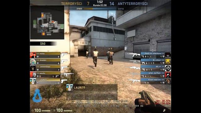 Counter Strike:Global offensive - Double Knife in competitive смотреть онлайн