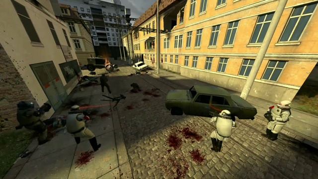 GMOD NPC Battle | Metrocops and Combine soldiers vs Rebels смотреть онлайн