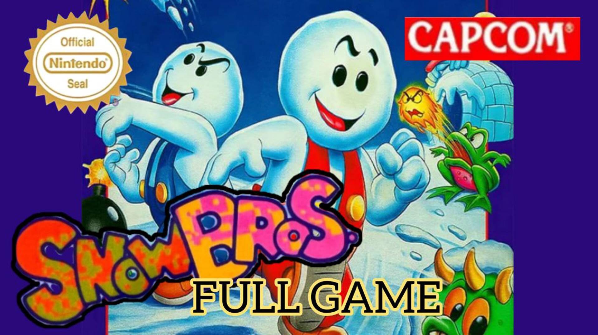 Snow Bros. | NES | Полное прохождение смотреть онлайн