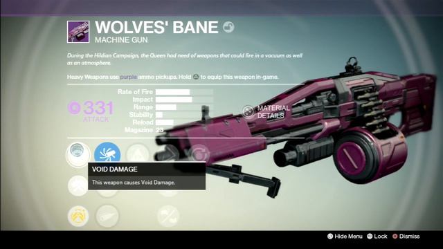 Destiny Queen's Legendary Weapon Wolves' Bane Light Machine Gun смотреть онлайн