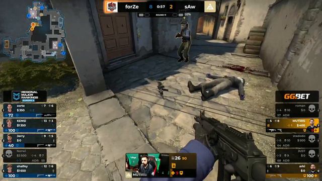 [HIGHLIGHTS] sAw vs forZe – Map 3 Inferno - PGL RMR EUROPE A - Day 3 смотреть онлайн