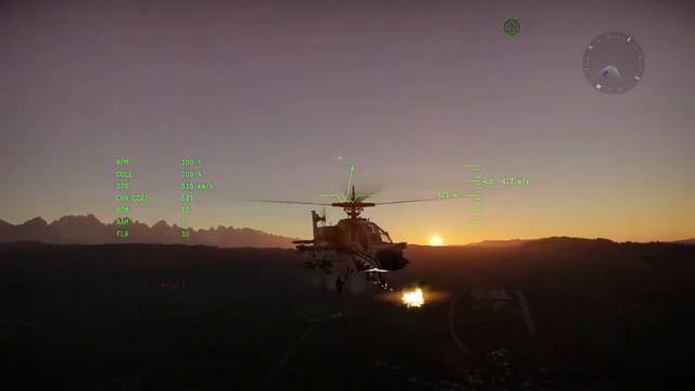 War Thunder AH-64 30MM Cannon смотреть онлайн