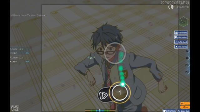 Aim traning with Osu! - Hikaru Nara (Your lie in april OP) 4.29 stars смотреть онлайн