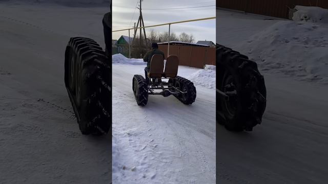 Самодельный гусеничный вездеход. смотреть онлайн