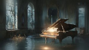 🖤Dark Grand Piano Playlist & Rain Sound for Melancholic Mood🖤Music to Study, Read, Work #ambient