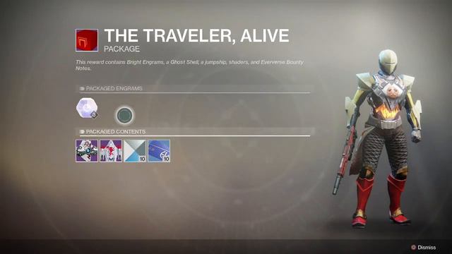 Destiny 2 Forsaken Open the Traveller Alive Package Get 3 Steadfast Engrams смотреть онлайн