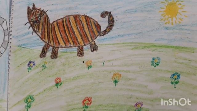 Урок ИЗО. 2 класс. Рисуем восковыми мелками кота. смотреть онлайн