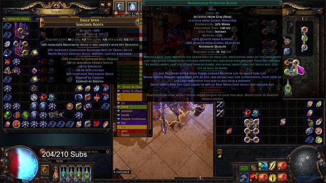 Path of Exile 3.18: Petrified Blood + Ashes of the Stars + Awakened Enhance + Stasis Prison - 1059 смотреть онлайн