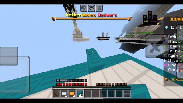 Playing Minecraft Bedwars In Nethergames Network(server) with Smoothest Pack || Nethergames || Mcpe смотреть онлайн