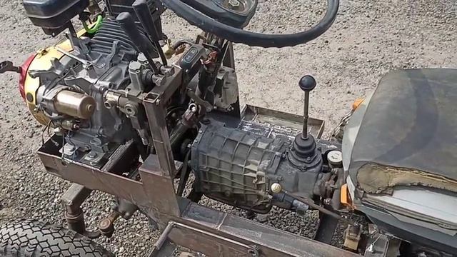 самодельный минитрактор-1 выезд. смотреть онлайн