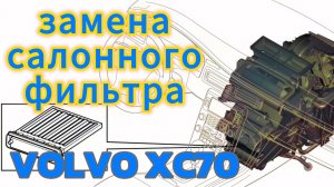 Замена салонного фильтра Volvo XC70 PIII.