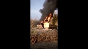 Водитель сгорел заживо