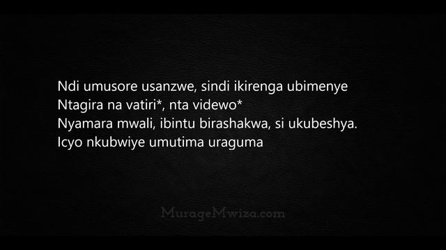Ngufitiye Ijambo (+lyrics) - Yustini Mugabo, Rwanda