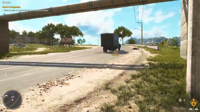 Far Cry 6 Stupid A.I gets hit by a truck смотреть онлайн