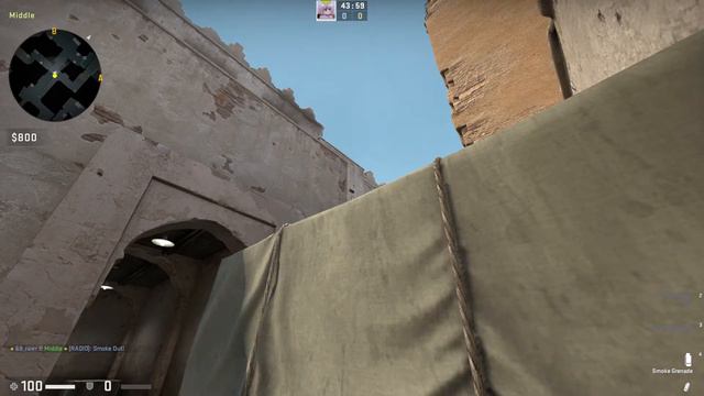 CS:GO [2023] | Dust 2 Mid to B | smoke (64 tick) смотреть онлайн