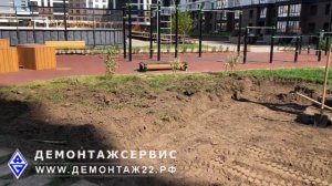 Благоустройство территории с помощью мини - спецтехники