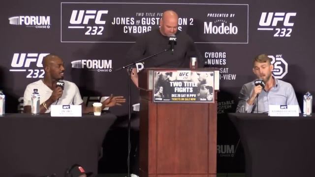 UFC 232 Press Conference: Jon Jones vs Alexander Gustafsson 2 смотреть онлайн