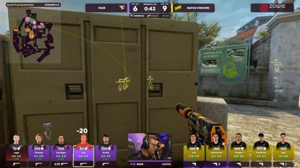 NAVI vs Faze | Paris Major 2023 | Day 4 | First Map - Overpass